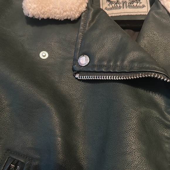 Levi Faux Leather Sherpa Jacket - Picture 8 of 12